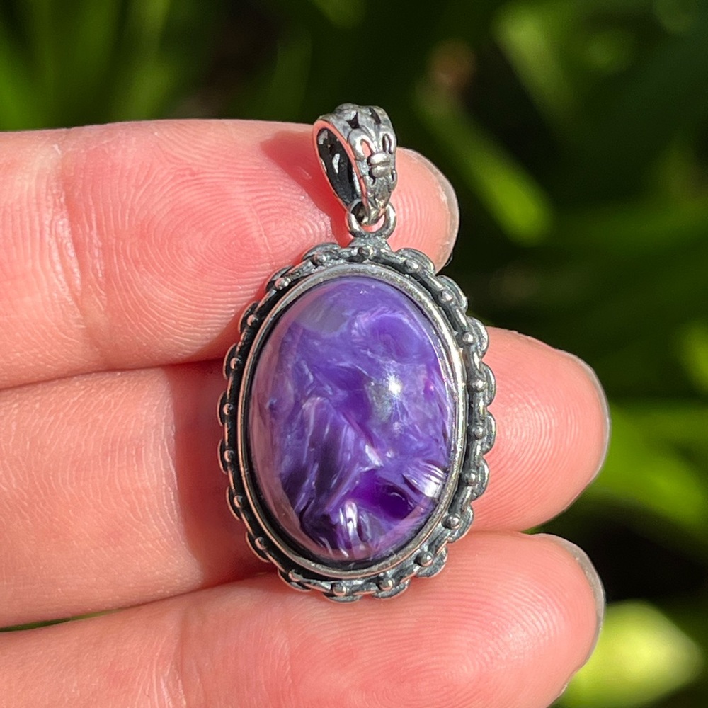 Sterling silver‎ chariote pendant 1258